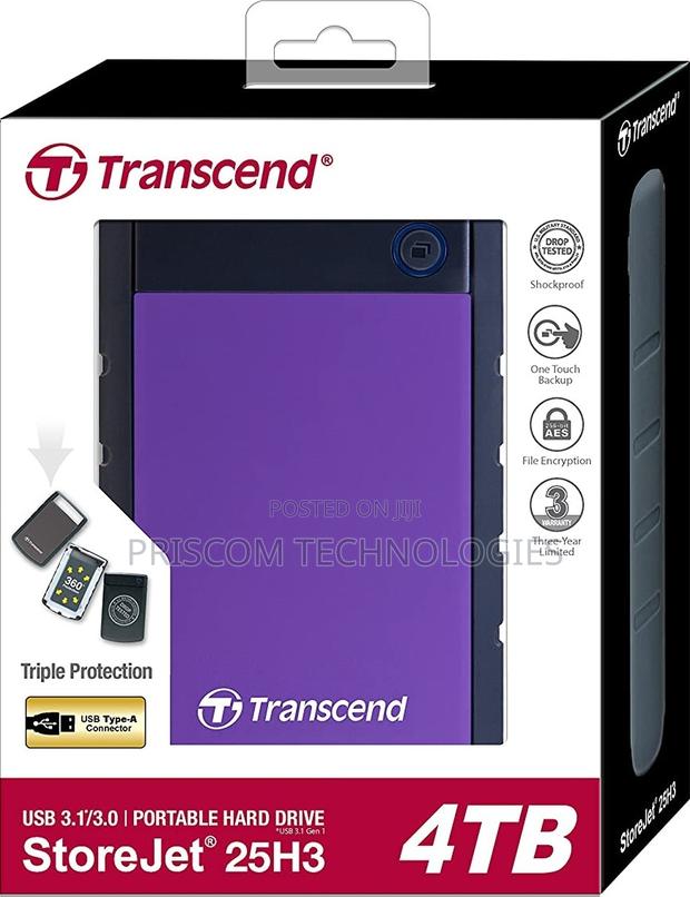4 TB Transcend Hard Drive - thumbnail 3