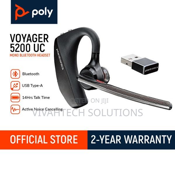 Poly Plantronics Voyager 5200 Bluetooth Single-Ear Headset