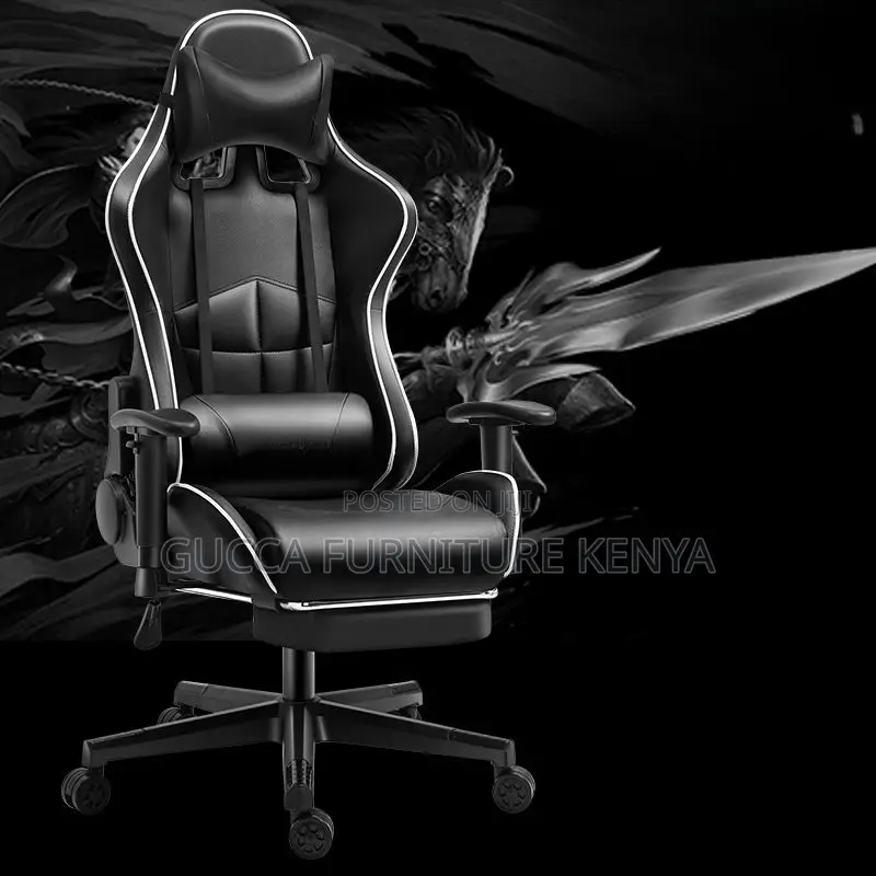 Office Chairs: Ergonomic Reclining Leather Modern Gamer Seat