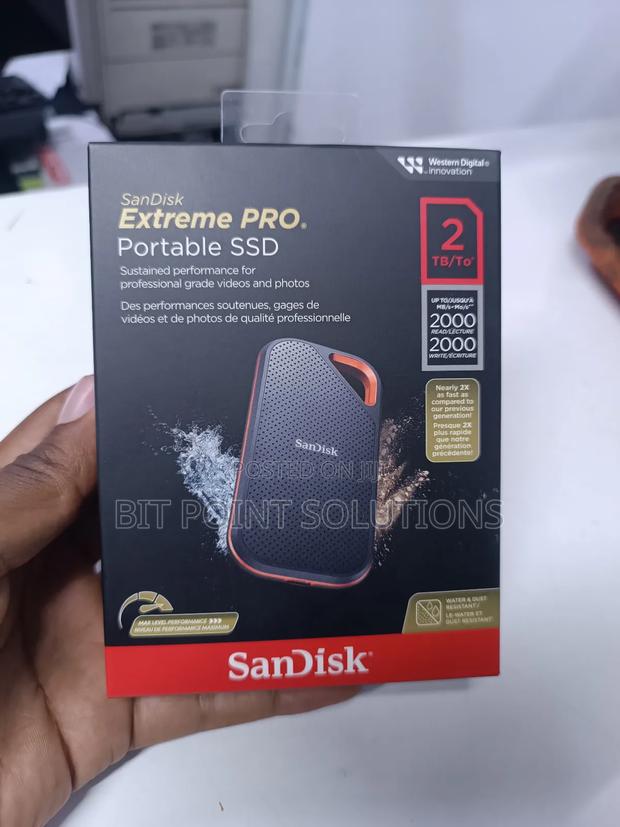Sandisk 2tb E81 Extreme Pro Portable SSD/ 2tb E81 SSD - main view