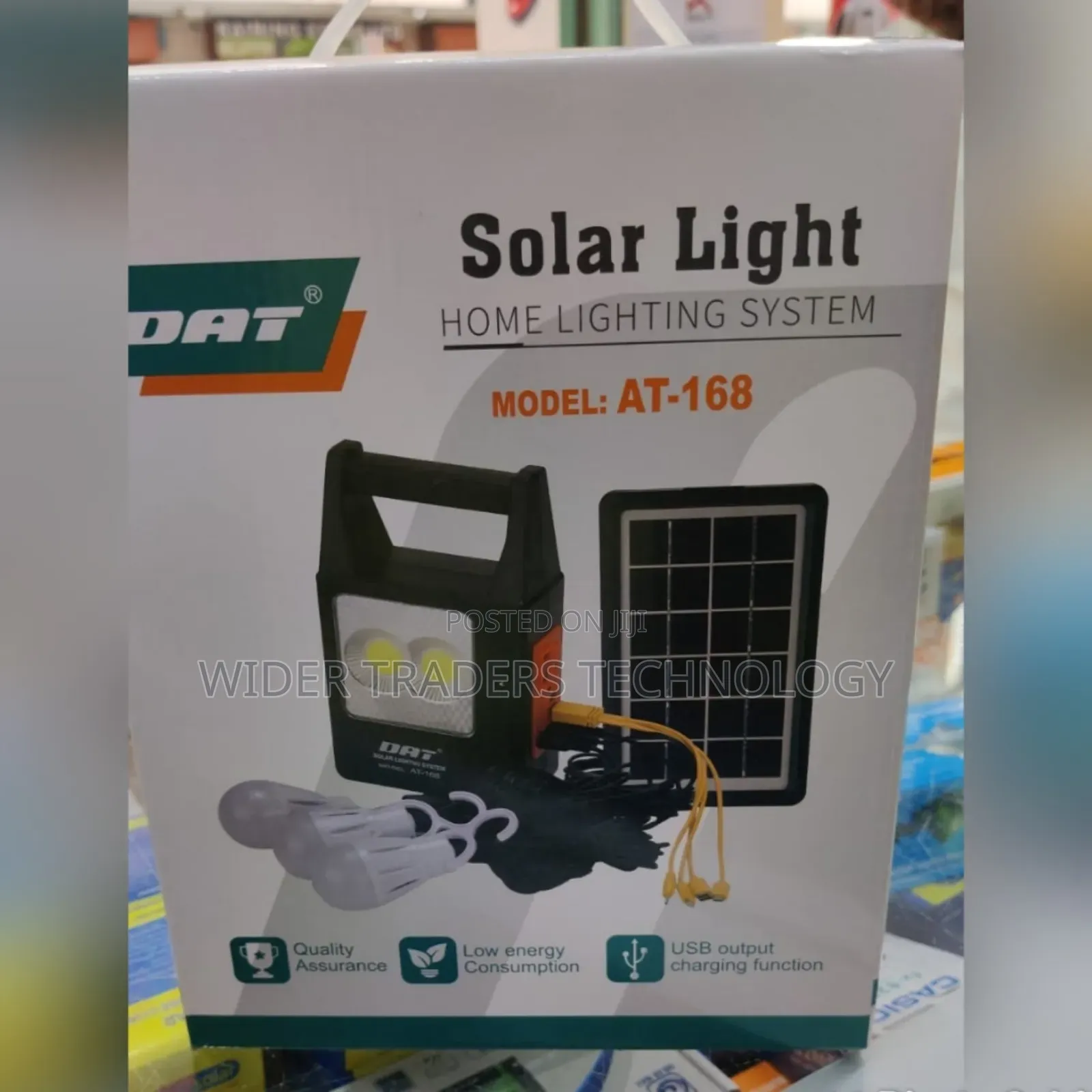 *Dat Home Lighting System* Model at-168 *Solar Panel 8W