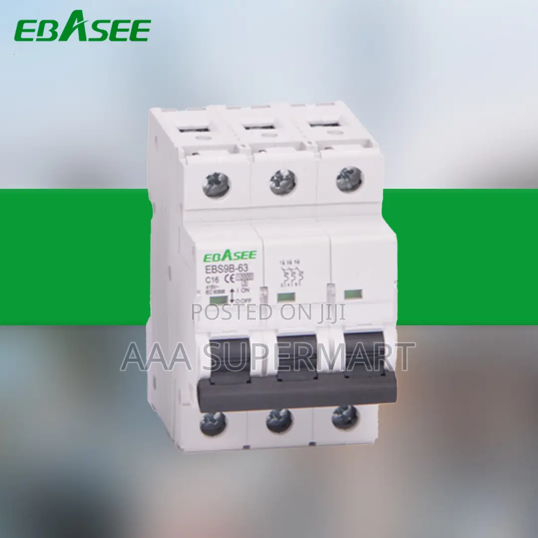 MCB Ebs9bn-3pc63 3P 63A Curve C 10ka,415vac