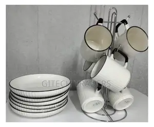 12pcs Japanese Setcontain:6cups,6plates*