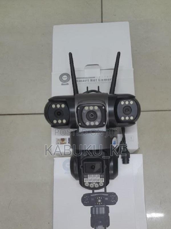 4G Triple Lens PTZ Camera Security Outdoor CCTV Camera
