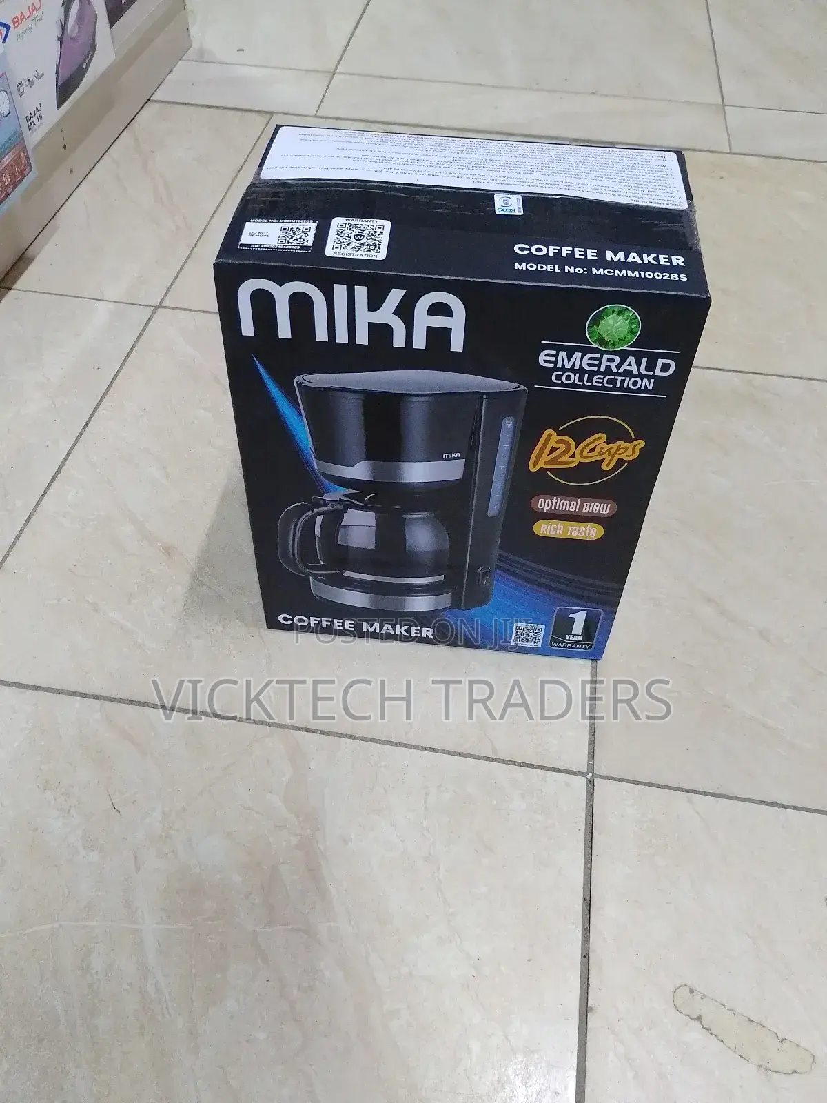 Coffee Maker, Mika 1.5l Coffee Maker(12 Cups) Original