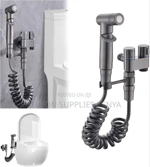 Black Arabic Shower With Angle Valve Shattaf Bidet Sprayers