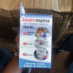 Microwave Steam Cleaner Angry Mama. For Oils, Spills, Smells