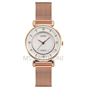 Gold Stainless Steel SKMEI LADIES Wrist WATCH *