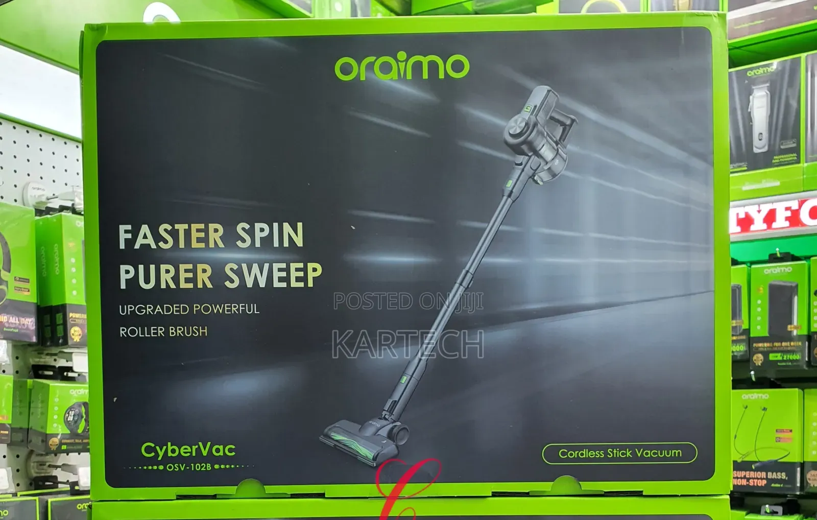 Oraimo Cybervac OSV-102B 180W Wireless Stick Vacuum Cleaner