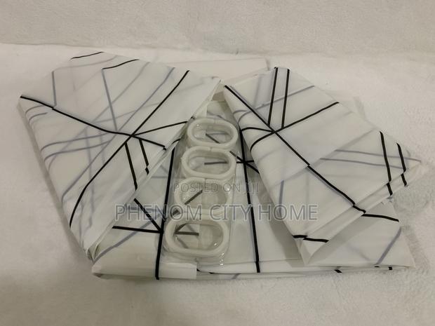 Black and White Themed Shower Curtains