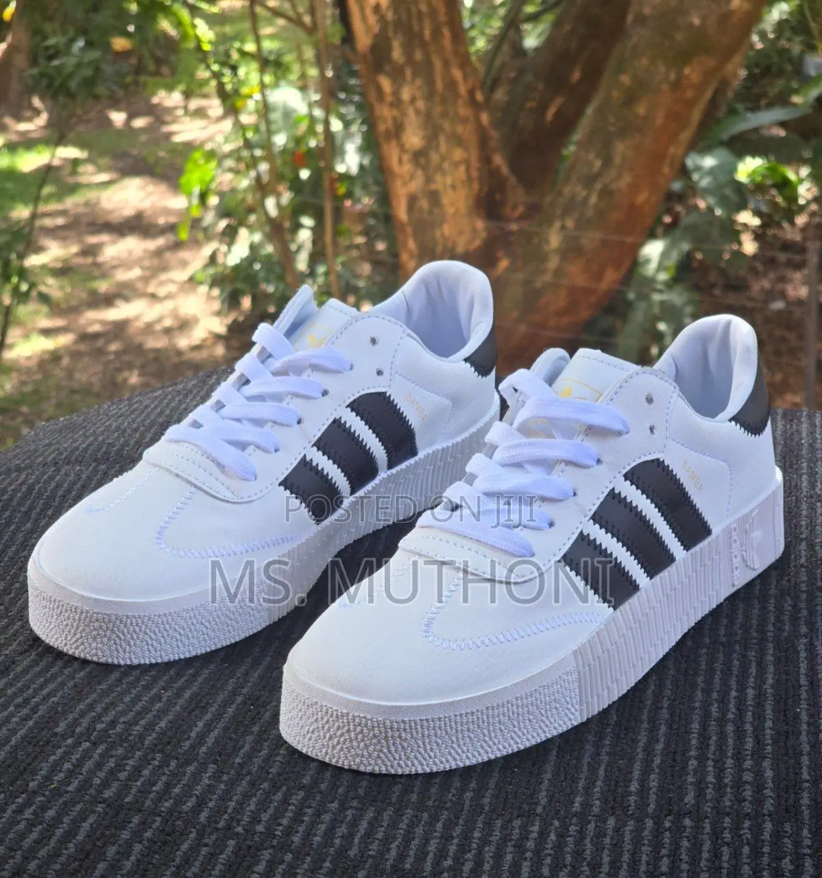 White /Gold Samba Double Sole* *Sizes:36, 37,38,39,40*