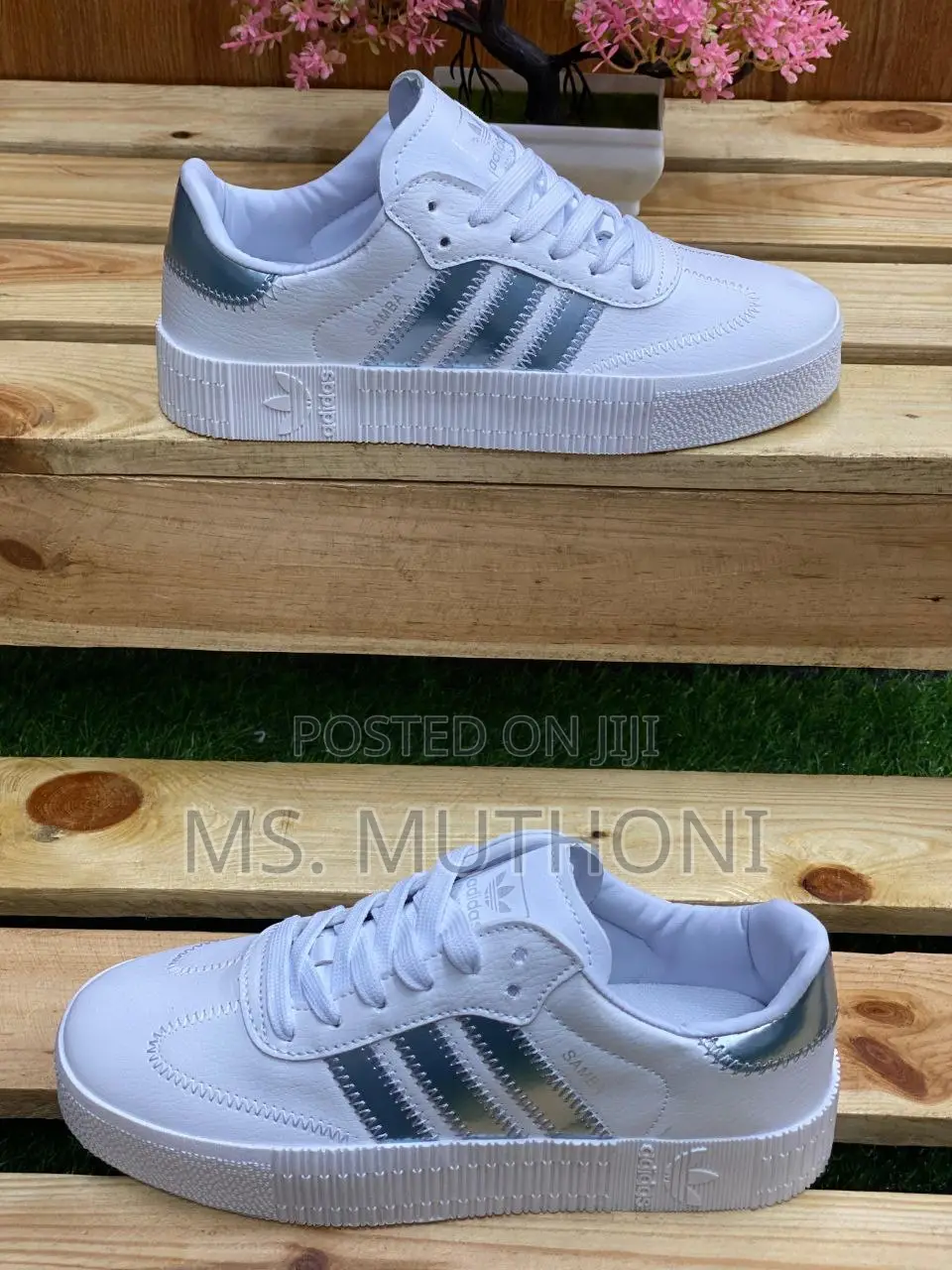 White /Gold Samba Double Sole* *Sizes:36, 37,38,39,40*