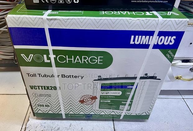 Luminous Voltcharge Tall Tubular 200ah Solar Battery