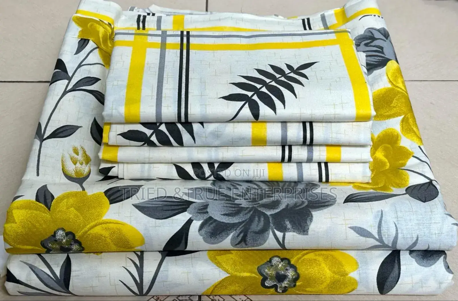 7*8 Printed Bedsheets 2flat Bedsheets 4pillowcases Qk8h
