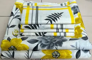 7*8 Printed Bedsheets 2flat Bedsheets 4pillowcases Qk8h