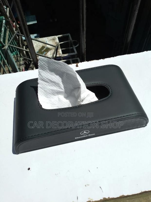 Mercedes Beanded Leather Saviette Holder