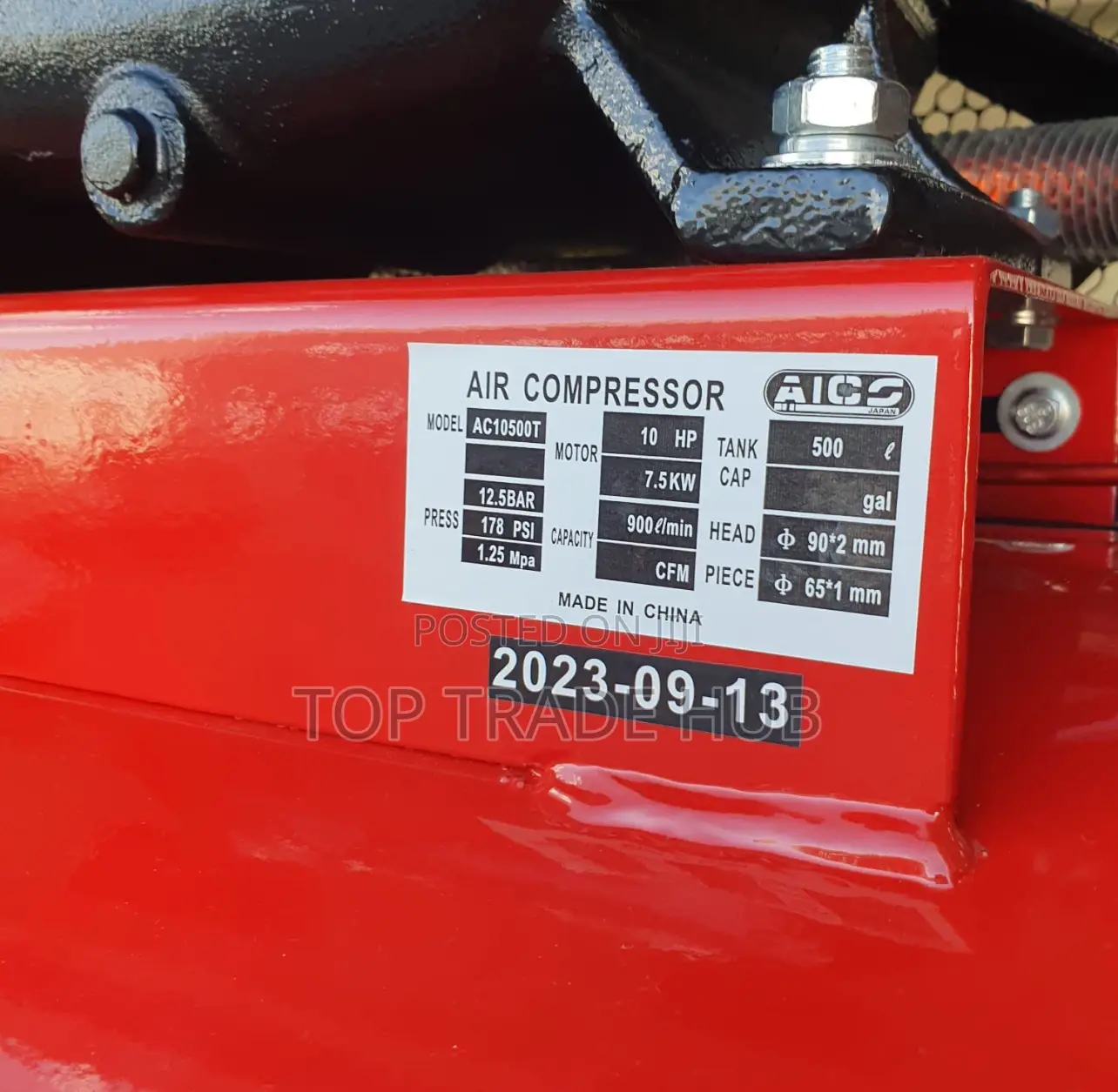 Aico Japan 500L Air Compressor 10HP 12.5 Bar