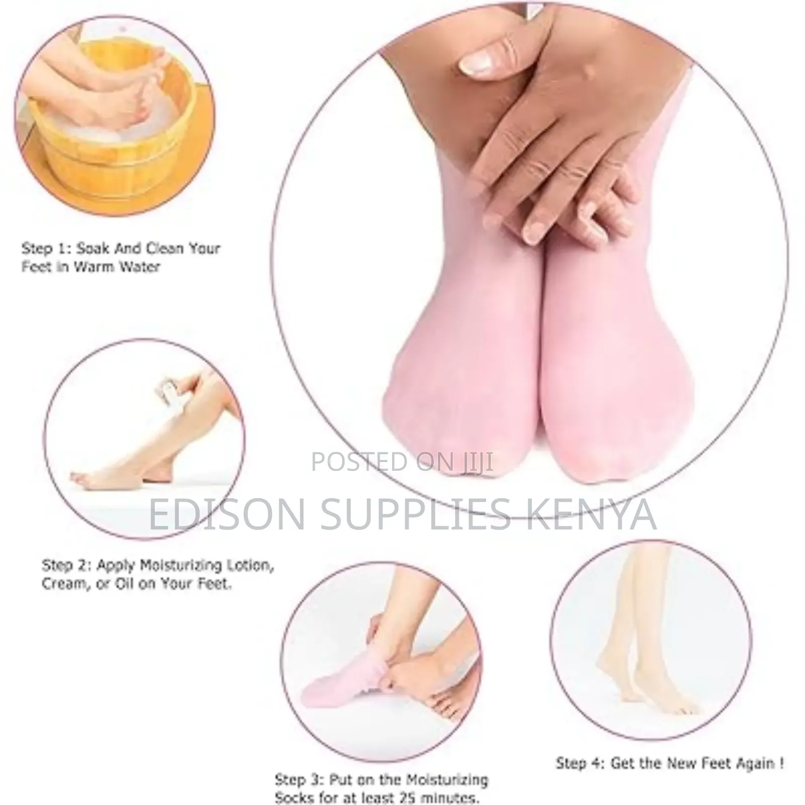 Silicone Socks for Women, Soft Gel Moisturizing Foot Socks