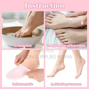 Silicone Socks for Women, Soft Gel Moisturizing Foot Socks