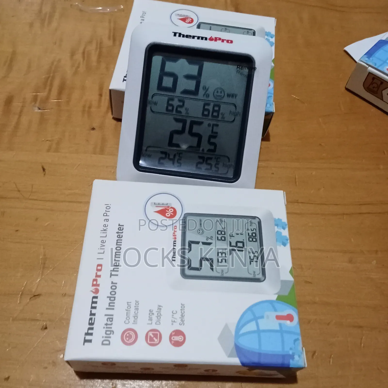 Indoor Thermometer Hygrometer With Easy Settings