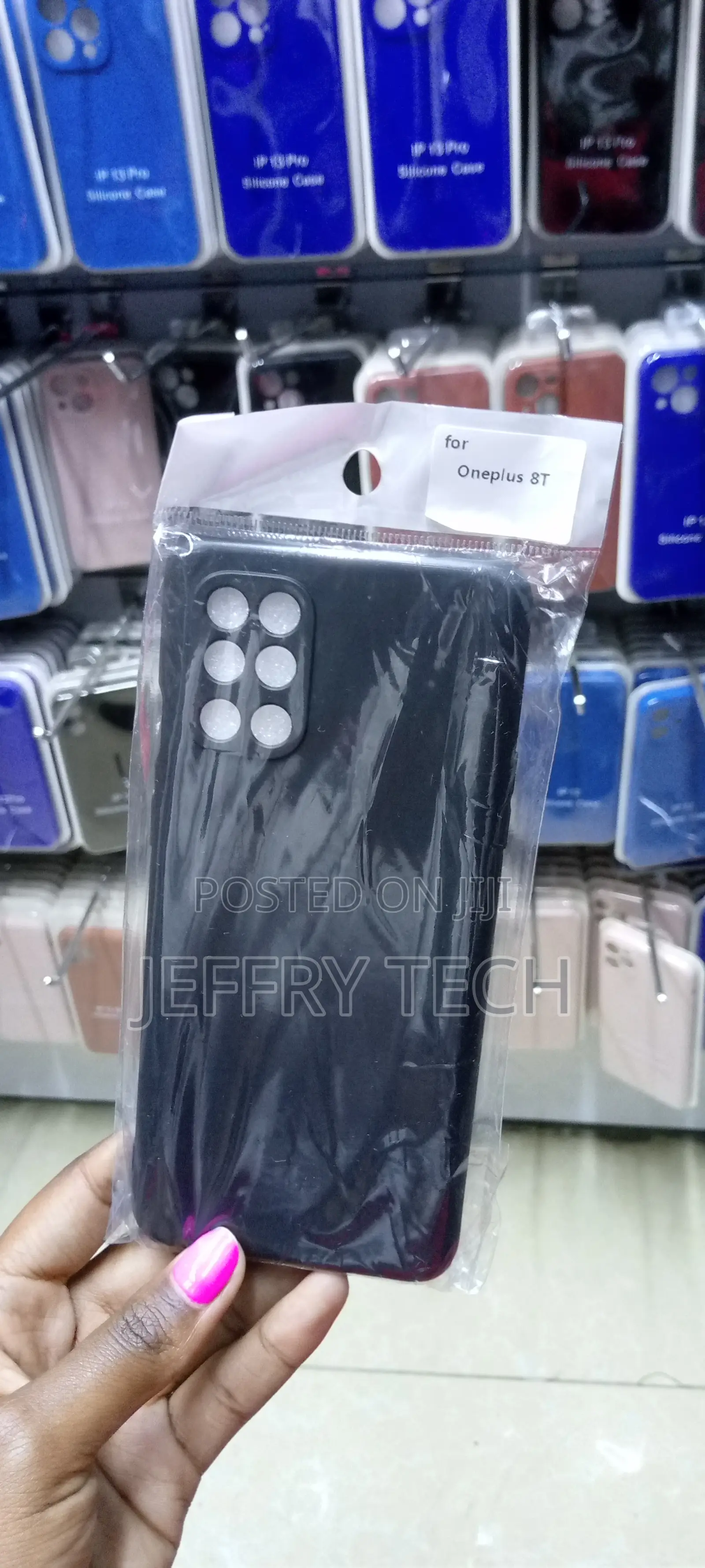 Case Back Cover for One Plus 8T (Soft|Silicone|Black)