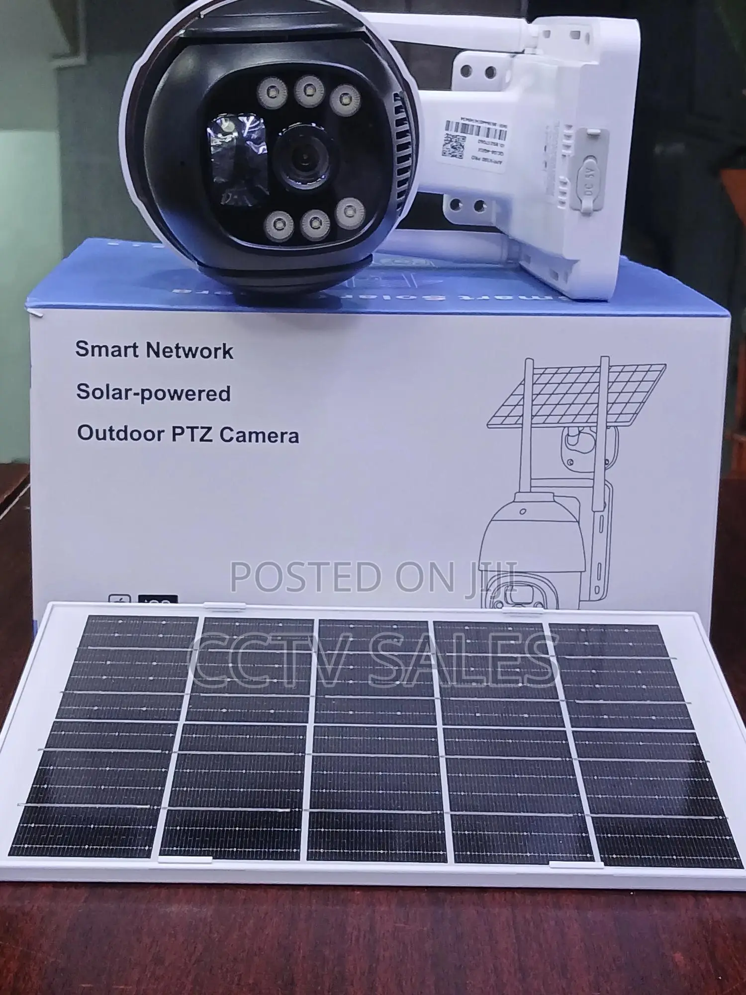 Solar Panel Power Security CCTV 4G SIM Card V380 Camera