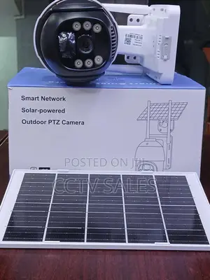 Solar Panel Power Security CCTV 4G SIM Card V380 Camera