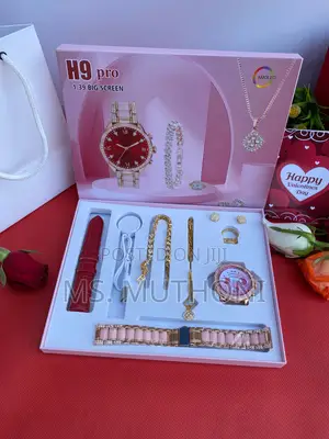  LADIES 6 in 1 VALENTINES SMARTWATCH SET