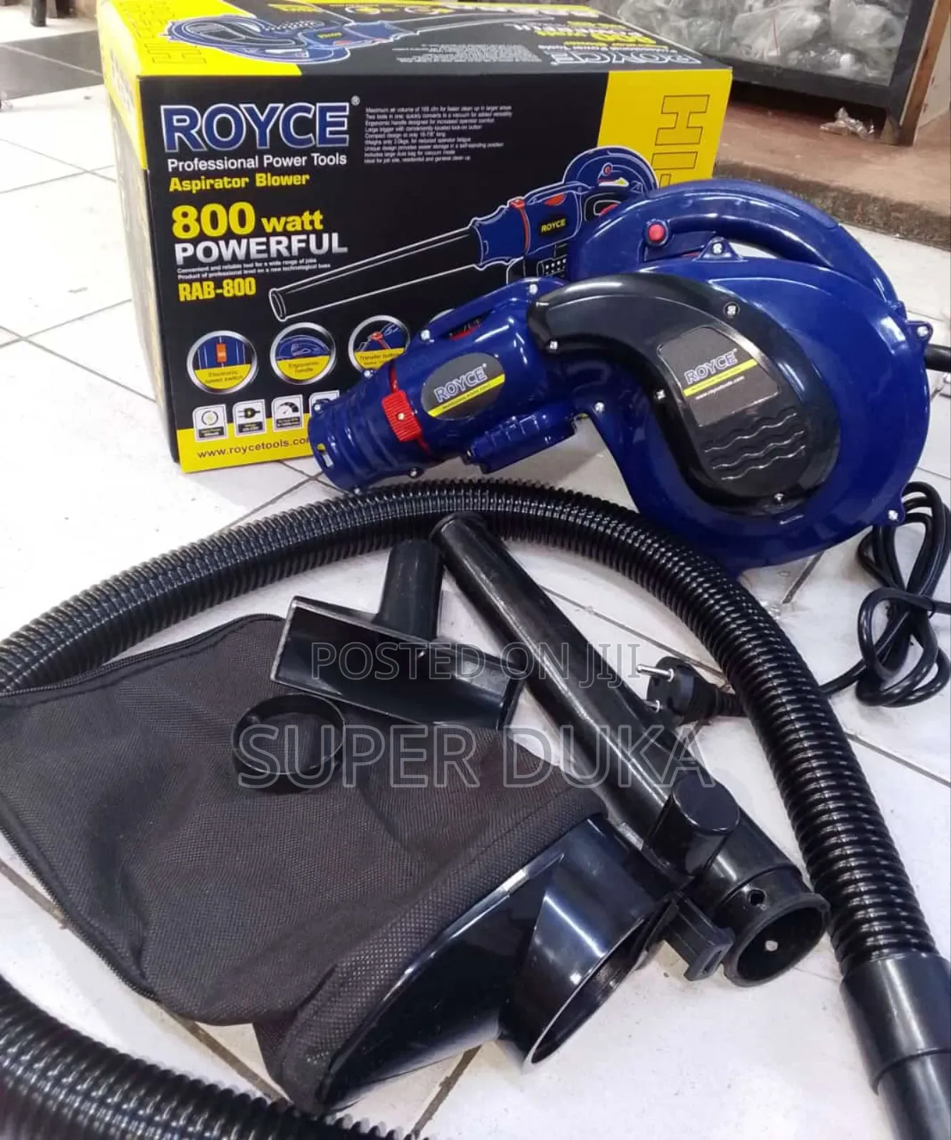 Blower With Vacuum/Suck.Royce Aspirator.Powerful 800W