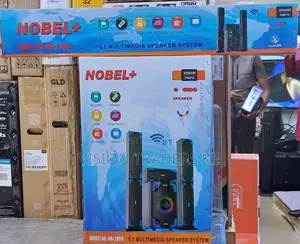 Nobel Tall Boy Speakers-Bt Hometheare-55000w Pmpo- Nb 2080