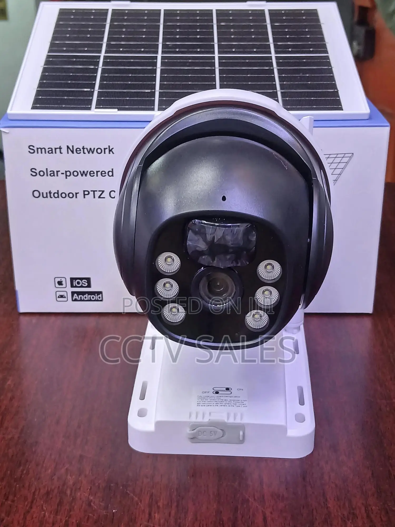 V380 4G Solar PTZ Wireless Camera 360 Degrees Solar