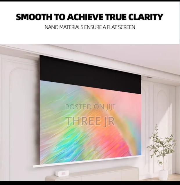 Manual Projection Screens Available Easily Mountable - main view