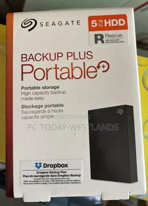 Seagate Backup Plus Portable Drive Black 5tb STHP5000400