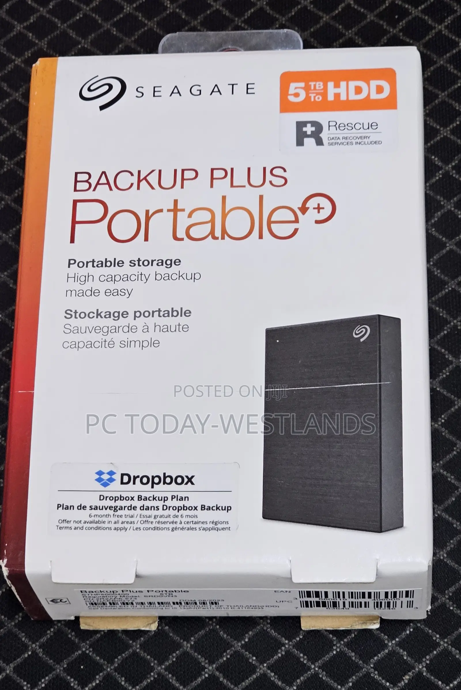 Seagate Backup Plus Portable Drive Black 5tb STHP5000400