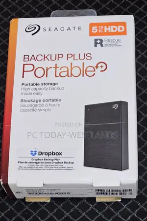 Seagate Backup Plus Portable Drive Black 5tb STHP5000400