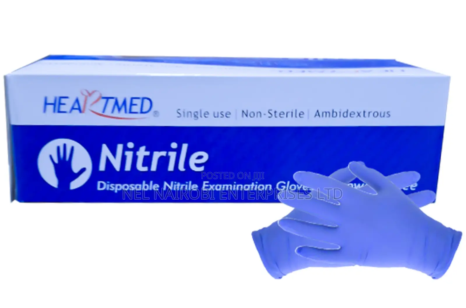 Examination Gloves Nitrile (Powder Free) -M, 100's