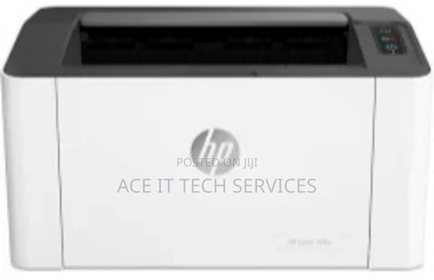 HP Laserjet 107w Blue and White Printer - main view