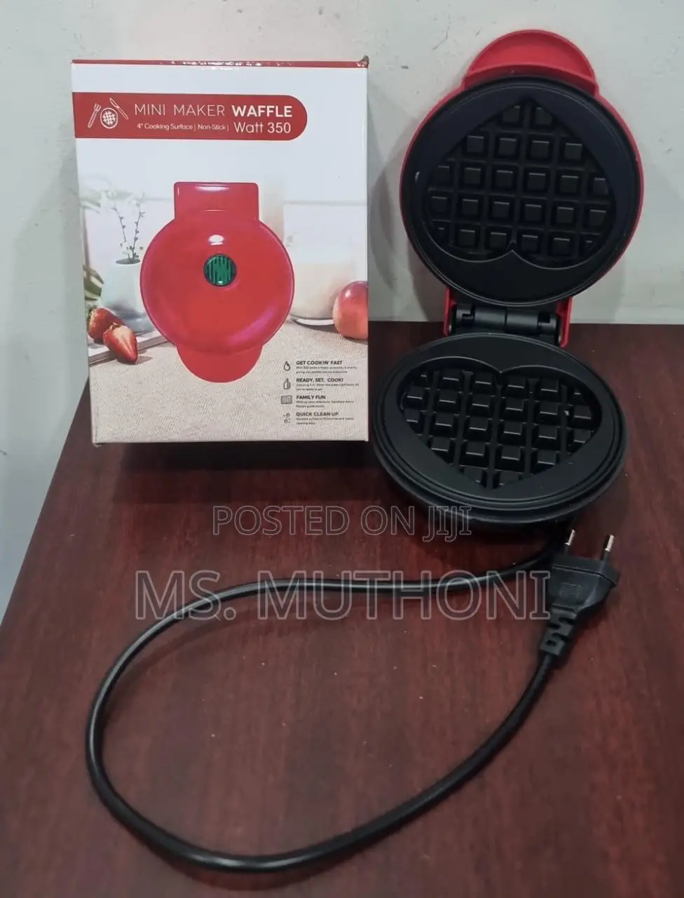 Love Shape Mini Waffle Maker