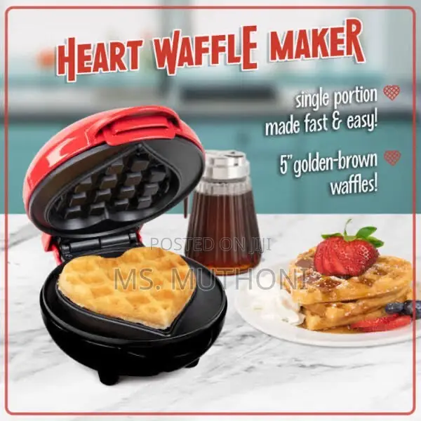 Love Shape Mini Waffle Maker
