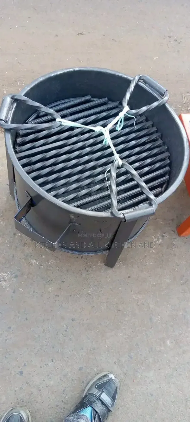 Metallic Charcoal Grill
