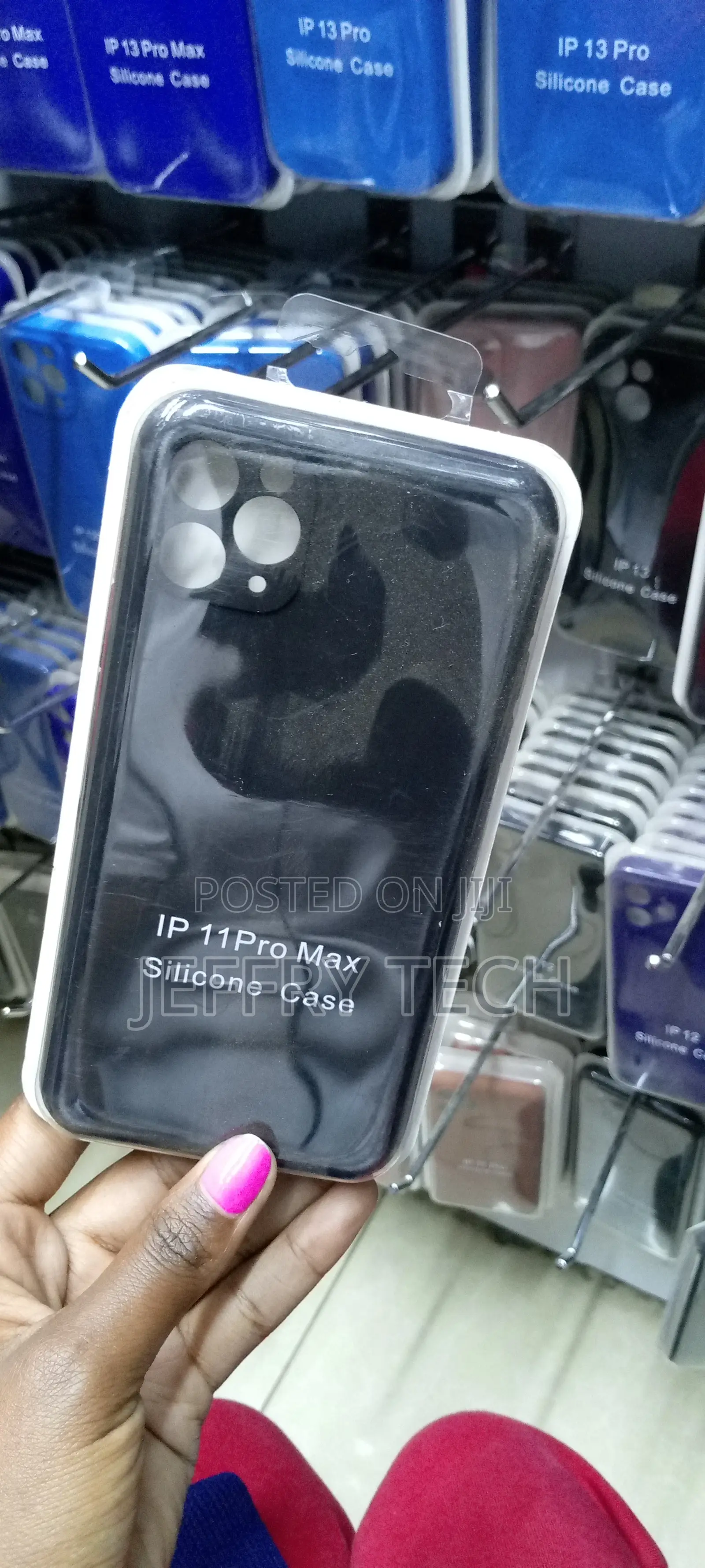 Black Liquid Silicone Case for Apple iPhone 11 Pro Max