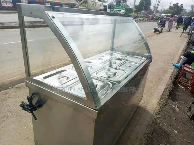 Food Warmer With Glass Display Ss