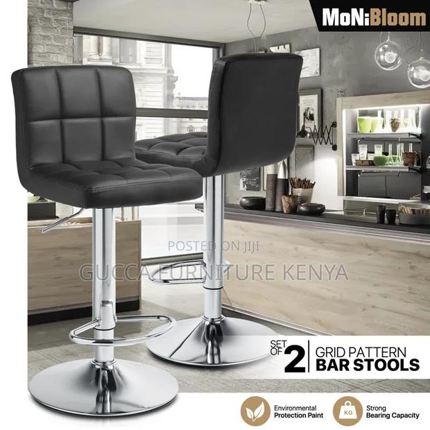 Home Chairs: Adjustable Counter Home Barstools With Backrest - thumbnail 2