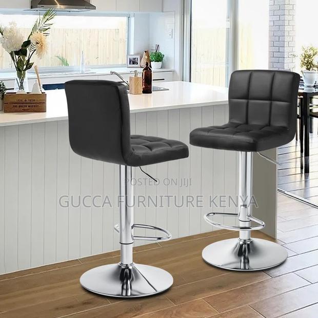 Home Chairs: Adjustable Counter Home Barstools With Backrest - thumbnail 4