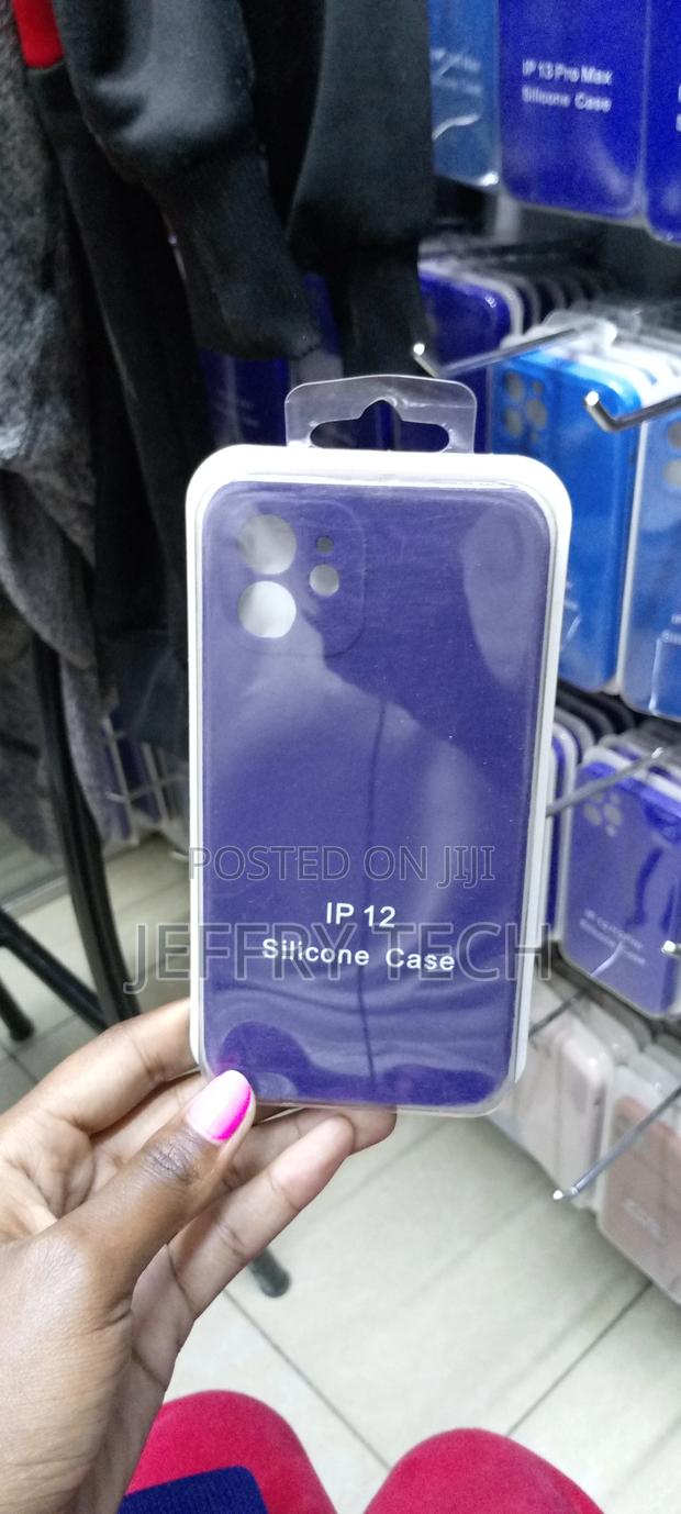 Liquid Silicone Case iPhone 12 Full Body Protection-Navy