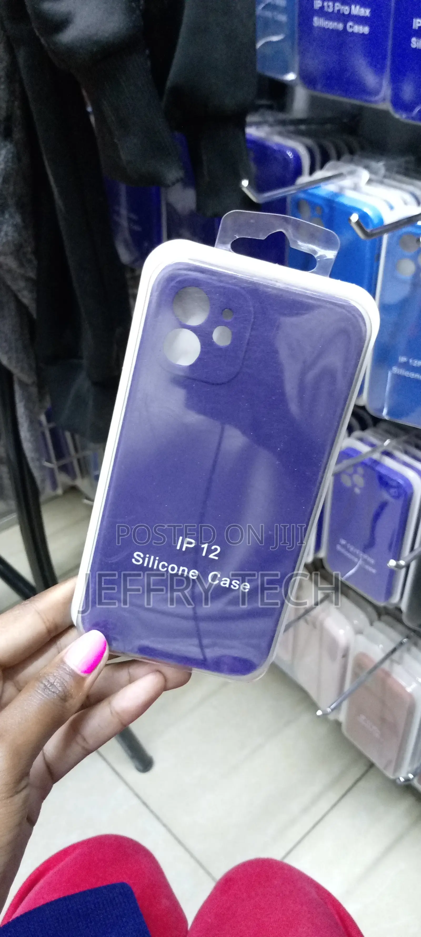 Liquid Silicone Case iPhone 12 Full Body Protection-Navy