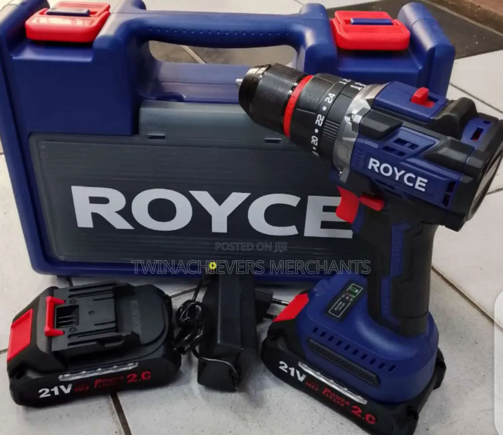 Powerful Rechargable Cordless Drill/Royce Drill 21v