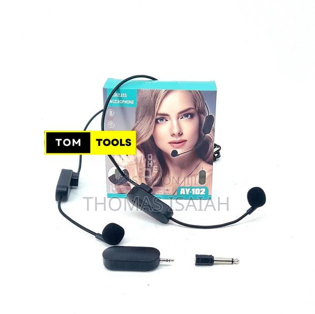 VAY102 Rechargeable UHF Wireless DUAL Head Microphone - thumbnail 2
