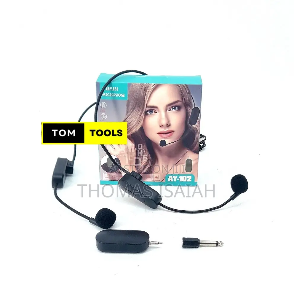 VAY102 Rechargeable UHF Wireless DUAL Head Microphone
