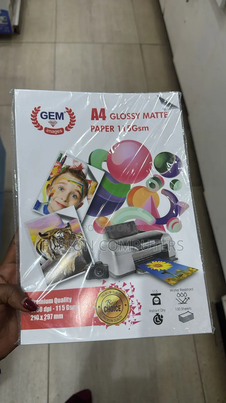 A4 Glossy Photo Paper 20 Sheets 115gsm